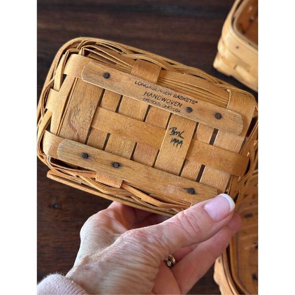 Set of 3 Longaberger hostess baskets - Picture 5 of 13